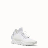 MEN'S FENDI White technical knit fabric high-tops