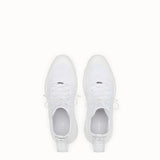 MEN'S FENDI White technical knit fabric high-tops