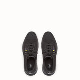 MEN'S FENDI SNEAKER Black fabric runners