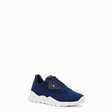 MEN'S FENDI SNEAKER Blue fabric running shoes