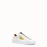 MEN'S FENDI White leather low-tops