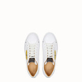 MEN'S FENDI White leather low-tops