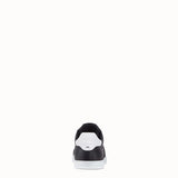 MEN'S FENDI SNEAKER Black leather low-tops