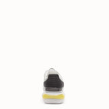 MEN'S FENDI White leather sneakers
