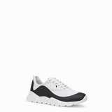 MEN'S FENDI White tech fabric low-tops