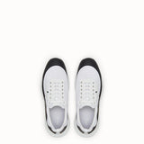 MEN'S FENDI White tech fabric low-tops