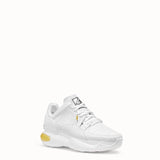 MEN'S FENDI White leather sneakers