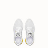 MEN'S FENDI White leather sneakers