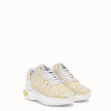MEN'S FENDI White leather sneakers