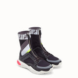 MEN'S FENDI SNEAKER Multicolor tech fabric high-tops