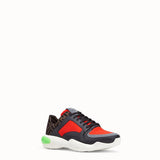 MEN'S FENDI SNEAKER Red tech fabric low-tops
