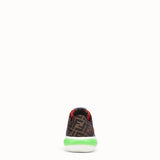 MEN'S FENDI SNEAKER Red tech fabric low-tops