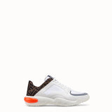 MEN'S FENDI White tech fabric low-tops