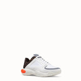 MEN'S FENDI White tech fabric low-tops