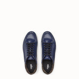 MEN'S FENDI SNEAKER Blue leather low-tops
