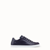 MEN'S FENDI SNEAKER Blue leather low-tops