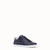 MEN'S FENDI SNEAKER Blue leather low-tops