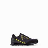 MEN'S FENDI SNEAKER Black scuba low-tops