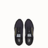 MEN'S FENDI SNEAKER Black scuba low-tops