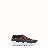 MEN'S FENDI SNEAKER Brown tech fabric low-tops