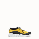 MEN'S FENDI Yellow tech fabric low top