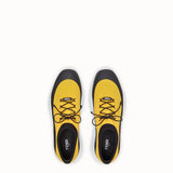 MEN'S FENDI Yellow tech fabric low top