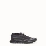 MEN'S FENDI SNEAKER Black tech fabric low-tops