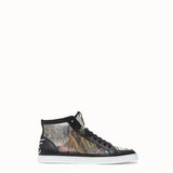 MEN'S FENDI SNEAKER High-tops in multicolor mesh