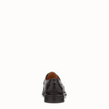 MEN'S FENDI OXFORD SHOES Black leather slip-ons