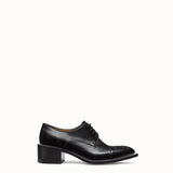 MEN'S FENDI SNEAKER Black leather lace-ups