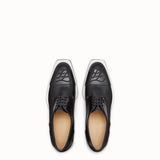 MEN'S FENDI SNEAKER Black leather lace-ups
