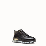 MEN'S FENDI SNEAKER Black leather lace-ups