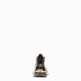 MEN'S FENDI SNEAKER Black leather lace-ups
