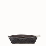 MEN'S FENDI CLUTCH Black leather pouch