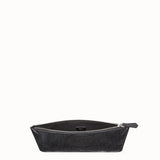 MEN'S FENDI POUCH Black fabric pochette