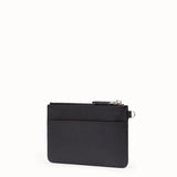 MEN'S FENDI POUCH Black leather slim pouch