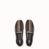 MEN'S FENDI ESPADRILLES Brown fabric espadrilles
