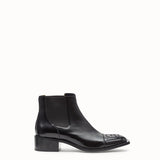MEN'S FENDI ANKLE BOOTS Black leather ankle boots