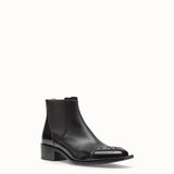 MEN'S FENDI ANKLE BOOTS Black leather ankle boots