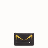 MEN'S FENDI CLUTCH Black Romano leather pochette