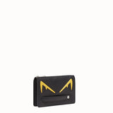 MEN'S FENDI CLUTCH Black Romano leather pochette