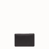 MEN'S FENDI CLUTCH Black Romano leather pochette