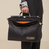 MEN'S FENDI PEEKABOO FENDI AND PORTER MEDIUM Black nylon bag