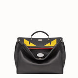 MEN'S FENDI PEEKABOO ICONIC MEDIUM Black leather backpack