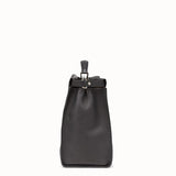 MEN'S FENDI PEEKABOO ICONIC MEDIUM Black leather backpack