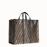 MEN'S FENDI TOTE BAG Gold-color fabric bag