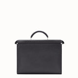MEN'S FENDI PEEKABOO ICONIC FIT Black leather bag