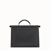 MEN'S FENDI PEEKABOO ICONIC FIT Smooth black leather bag