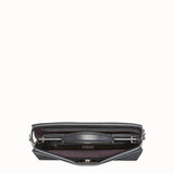 MEN'S FENDI PEEKABOO ICONIC FIT Smooth black leather bag