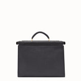 MEN'S FENDI PEEKABOO ICONIC FIT Black Roman leather bag
